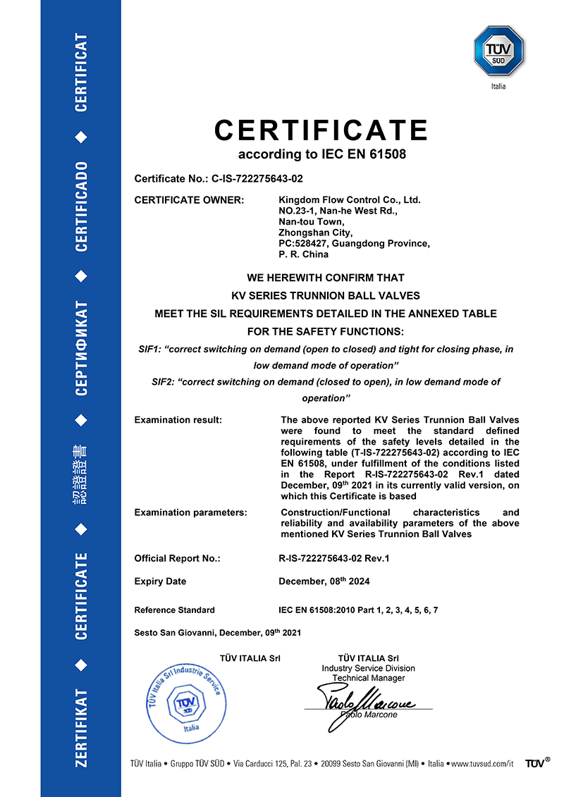 Certification